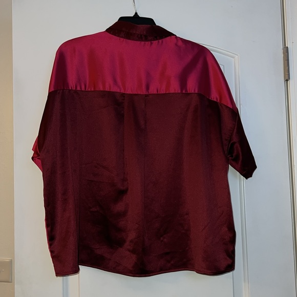 How. Very. Loved. from Lizard Thicket Satin Split color button up - Picture 3 of 3